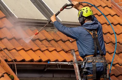 Démoussage et hydrofuge de toiture à Octon